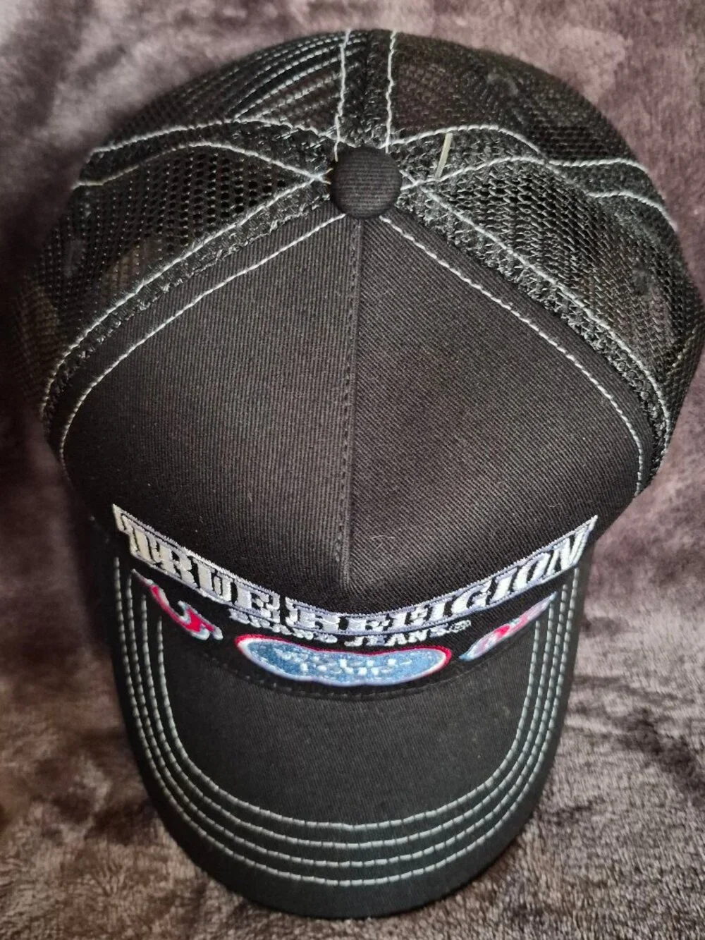 Trucker Cap True Religion World Tour 02 Stitched Trucker Cap Jet Black